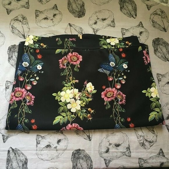 ❤︎ Ted Baker ❤︎ Ruella Flower Oracle Pencil Skirt -Ted Size3(US8) - Picture 2 of 6